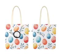 Sac à bandoulière en toile pour animaux de compagnie, motif œufs de Pâques colorés et branches - Sac de transport portable pour chats et chiens de petite taille