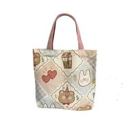 Sac à bandoulière en toile pour femme motif lapin Fairycore Hobo Sac à main Preppy Alt décontracté, Multicolore - E, Taille unique
