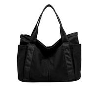Sac à bandoulière en toile pour femme - Style rétro décontracté - Sac de travail - Sac fourre-tout Ultimate Direction, Noir , Taille unique