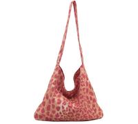 Sac à bandoulière en toile style coréen avec imprimé animal, grande capacité, sac à main pour navetteurs et étudiants, sac à bandoulière de travail, b, One Size