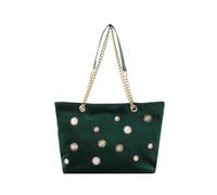 Sac à bandoulière en velours pour femme, sac à main à bandoulière, pochette à fermeture éclair, sac à main pour le travail, les rendez-vous, les affaires des femmes, Vert, One Size