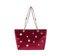Sac à bandoulière en velours pour femme, sac à main à bandoulière, pochette à fermeture éclair, sac à main pour le travail, les rendez-vous, les affaires des femmes, Rouge, One Size