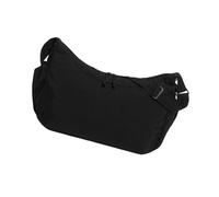 Sac à bandoulière ergonomique en nylon avec fermeture éclair - Grande capacité - Style coréen - Utilisation quotidienne - Style coréen, Noir