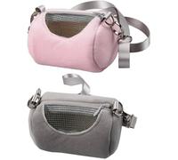 Sac à Bandoulière et à Main Portable Souple Bagage de Transport pour Hamster Reptile Chinchilla Gerbille Cochon d'Inde Oiseaux