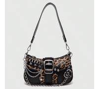 Sac à bandoulière et sac à bandoulière design étoile et lune polyvalent Y2K en argent, parfait pour le style de rue et les tenues de fête des filles, également un excellent cadeau. Sac à main pour fem