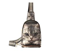 Sac à bandoulière étanche avec motif chats américains en deuil et dessin animé tendance, dessin animé drôle chats américains en deuil, 1 size