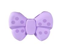 Sac à bandoulière étanche avec nœud - Porte-monnaie en silicone pour enfants et étudiants - Mignon sac à bandoulière pour femme - Fermeture éclair - Avec fonction de rangement, lilas