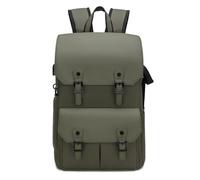 Sac à bandoulière étanche pour appareil photo reflex, sac à dos étanche antivol en cuir de grande capacité pour appareil photo à bandoulière pour drone(Green)