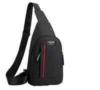 Sac à Bandoulière Étanche Sac de Poitrine Homme Sling Épaule Cross Body Bag Imperméable Léger Sac de Poitrine Sac à Dos à Bandoulière Mini Crossbody Solid Homme pour Voyage Sports de Plein Air