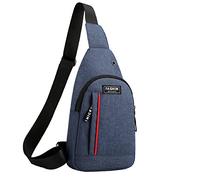 Sac à Bandoulière Étanche Sac de Poitrine Homme Sling Épaule Cross Body Bag Imperméable Léger Sac de Poitrine Sac à Dos à Bandoulière Mini Crossbody Solid Homme pour Voyage Sports de Plein Air