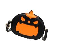 Sac à bandoulière fantaisie Halloween Devil Pumpkin pour femme avec doublure en polyester doux et sangle réglable en polyuréthane