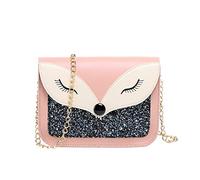 ANPTER Sac à Bandoulière Femme Tendance Sacoche Besace Porté Main Epaule Crossbody Téléphone Shoulder Bag pour Enfants, Filles, Rose , S