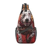 Sac à bandoulière fin pour femme qui aime la crème glacée, sac de poitrine en diagonale, décontracté, tendance, voyage, randonnée, Saut de chien, Taille unique