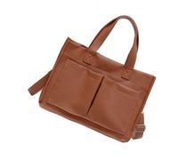 Sac à bandoulière flexible en polyuréthane multi-fonctions de rangement pour les employés et les tâches de plein air passager élégant, Jaune marron, Beauté de masse