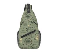 Sac À Bandoulière Formule Alchimique Avec Motif Crypté Petit Sac À Dos Avec Bretelles Réglables Casual Sacs Triangle, Pour Escalade, Cyclisme, Office