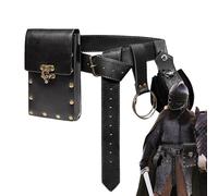 Sac à bandoulière générique | Casusto de voyage pour sacs à ananine en cuir gothique de mode | PU PU Ceinture PEAU FAIBLE RENAISSANCE Porte de téléphone à vapeur Renaissance Sac médiéva