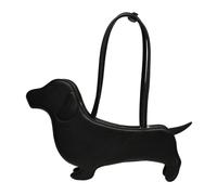 Sac à bandoulière générique en forme de chien en cuir PU Nouveautés uniques Sacs de soirée Designer pour femmes et filles, Noir , 390.00x80.00x260.00mm/15.35x3.15x10.24inch