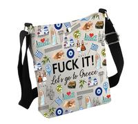 Sac à bandoulière Grèce Cadeau pour amoureux de la Grèce Cadeau de voyage Grèce Sac de bienvenue pour filles Cadeau pour elle, Sac Grèce