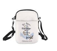 Sac à bandoulière Hebrews 6 19 Anchor Gifts We Have This Hope As An Anchor For The Soul Bible Verse Christian Gift Crossbody Bag