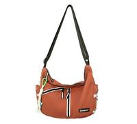 Sac à bandoulière Hip Hop cool en nylon pour hommes et femmes streetwear grande capacité fermeture éclair bandoulière réfléchissante hip hop, b