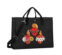 Sac à bandoulière Holy Family Hearts Sacred Heart Gifts Immaculate Heart Gifts Most Chaste Heart of Joseph Gifts Catholique Shoulder Bag, 3 cœurs rouges Tg2, 111