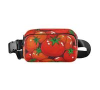 Sac à bandoulière imperméable avec sangle réglable pour voyage, gym, travail, Tomate végétale mignonne de dessin animé, 1 size