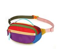 Sac à bandoulière imperméable réglable multi-poches étui de rangement sac banane de sport adapté pour la salle de sport et l'extérieur multifonctions, Violet, Beauté de masse