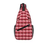 Sac À Bandoulière Impression Pour La Saint-Valentin Petit Sac À Dos Casual Moderne Sacs De Poitrine, Pour Camping, Office, Excursion, Sports