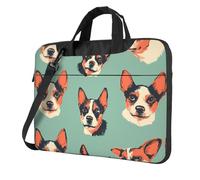 Sac à bandoulière imprimé avatars animaux pour ordinateur portable facile à utiliser lors de vos voyages d'affaires 13"