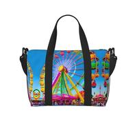 Sac à bandoulière imprimé Corlorful Park, adapté pour les voyages d'affaires, le fitness et les voyages.