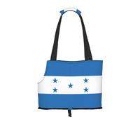 Sac à bandoulière imprimé drapeau du Honduras pour animal domestique pour sortir, petit chien et chat double usage
