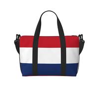 Sac à bandoulière imprimé drapeau néerlandais, adapté pour les voyages d'affaires, le fitness et les voyages.