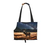 Sac à bandoulière imprimé Elk in The Meadow pour animal de compagnie, spécialement conçu pour les petits chiens et chats, bandoulière et sac à main multifonctionnel