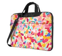 Sac à bandoulière imprimé fragments de couleur bonbon pour ordinateur portable facile à utiliser lors de vos voyages d'affaires 15,6 pouces