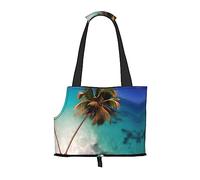 Sac à bandoulière imprimé îles des Caraïbes, spécialement conçu pour les petits chiens et chats, bandoulière multifonction et sac à main