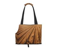 Sac à bandoulière imprimé On The Field of Hope pour animal de compagnie - Design pliable, petit sac de voyage pour chat et chien
