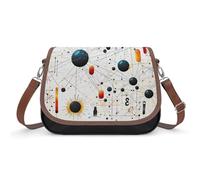 Sac à bandoulière imprimé physique pour femme, sac à bandoulière en cuir réglable amovible, sacs mains libres