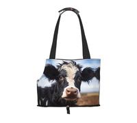 Sac à bandoulière imprimé vache mignon pour sortir - Petit chien et chat double usage