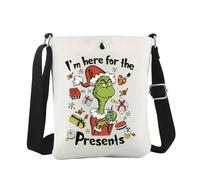 Sac à bandoulière inspiré du film de Noël - Cadeau de Noël - Esthétique - Monstre, For the Presents Cb Eu, 6.5 Inches ×8.27 Inches
