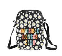 Sac à bandoulière Invisible Illness Club - Cadeau de sensibilisation à la santé mentale - Cadeau de fierté pour le handicap - Cadeau de soutien aux maladies chroniques, Invisible Illness Club B UK