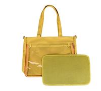 Sac à bandoulière japonais en toile pour femme, sac à bandoulière pour adolescent, sac à main pour étudiant, joli sac transparent, Jaune # reliure en tissu maille B