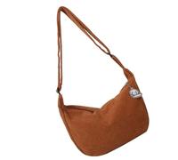 Sac à bandoulière japonais pour femme Style coréen Simple Dumplings Messagers décontractés pour voyage Utilisation quotidienne pour femme Dumplings Tendance Style coréen Bandoulière Shopping, marron