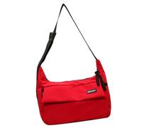 Sac à bandoulière japonais pour homme et femme avec sangle réglable, grande capacité, épaule scolaire pour un usage quotidien, bandoulière en nylon, Rouge, One Size