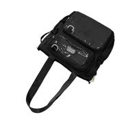 Sac à bandoulière japonais pour uniforme d'écolière avec fenêtre transparente - Grande capacité - Pour l'école, le shopping, les voyages, Noir , One Size