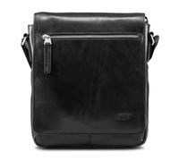 Sac à bandoulière - JOST - Skagen - Cuir noir - 25 cm - Aimantée