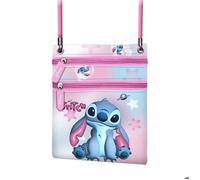 Sac à Bandoulière - KARACTERMANIA - Disney Lilo et Stitch - Rose - Zippée - Taille Unique