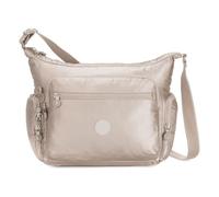 Kipling GABBIE Sac à bandoulière de taille moyenne, Metallic Glow (Argent)