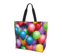 Sac à bandoulière léger de grande capacité avec ballons colorés et imprimé ciel bleu