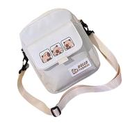 Sac à bandoulière léger en polyester à la mode sur le thème des animaux, sacs à bandoulière pratiques pour téléphone, clés, portefeuille, accessoires Capybara, sac à bandoulière imprimé, blanc, One