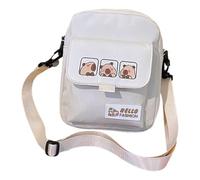 Sac à bandoulière léger en polyester à la mode sur le thème des animaux, sacs à bandoulière pratiques pour téléphone, clés, portefeuille, accessoires, sac Capybara en polyester, blanc, One Size